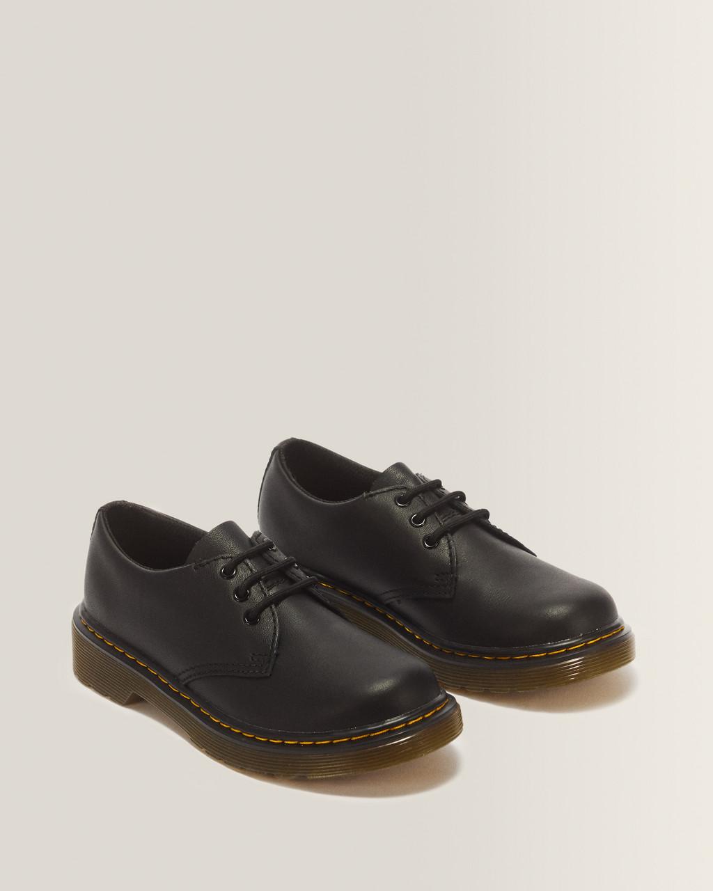 Junior 1461 Softy T Leather Shoes - Black — Softy T - image 5