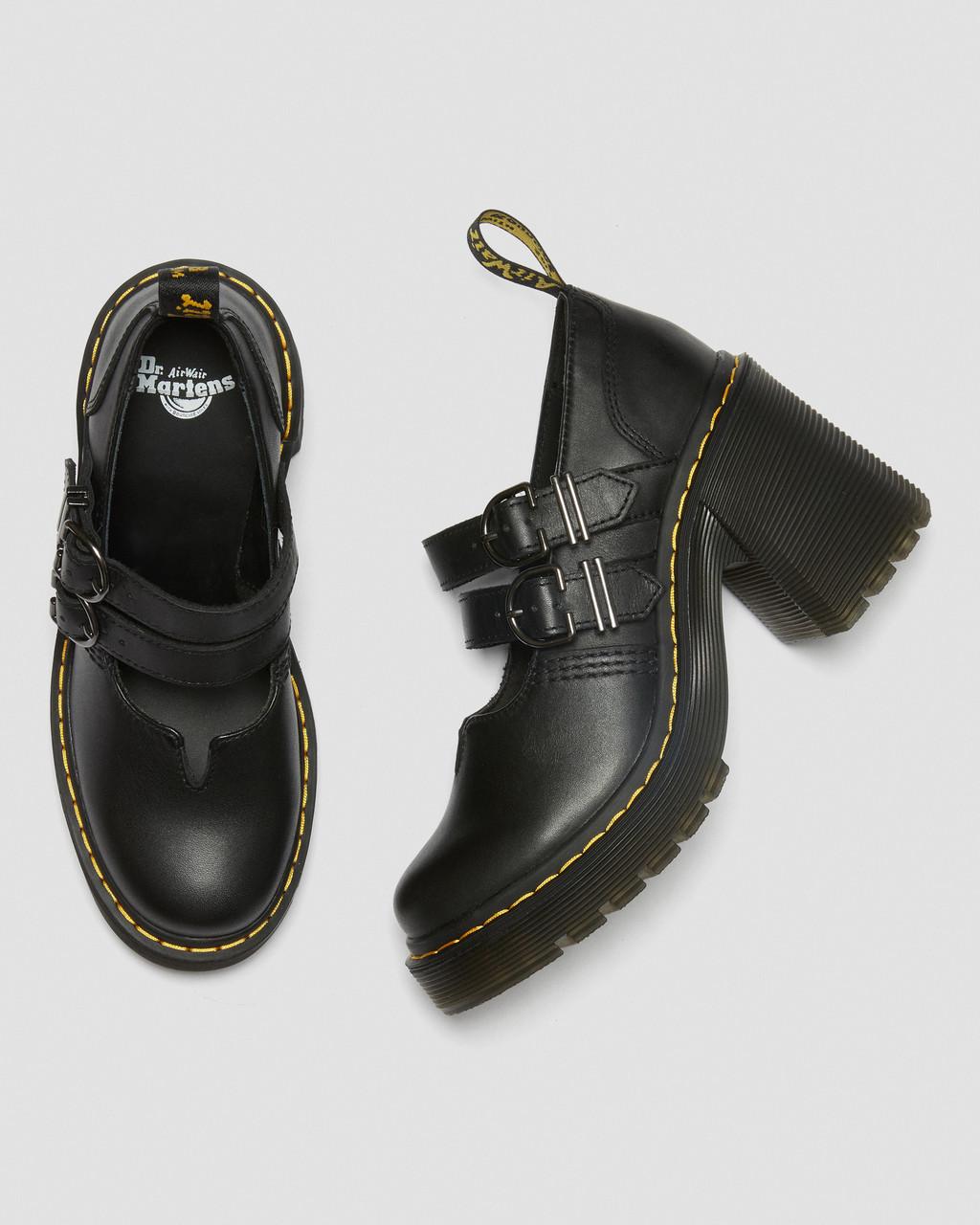 Eviee Sendal Leather Heeled Shoes - Black — Sendal - image 11