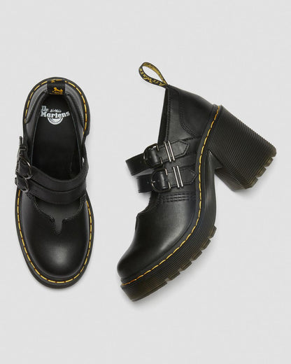 Eviee Sendal Leather Heeled Shoes - Black — Sendal - image 11
