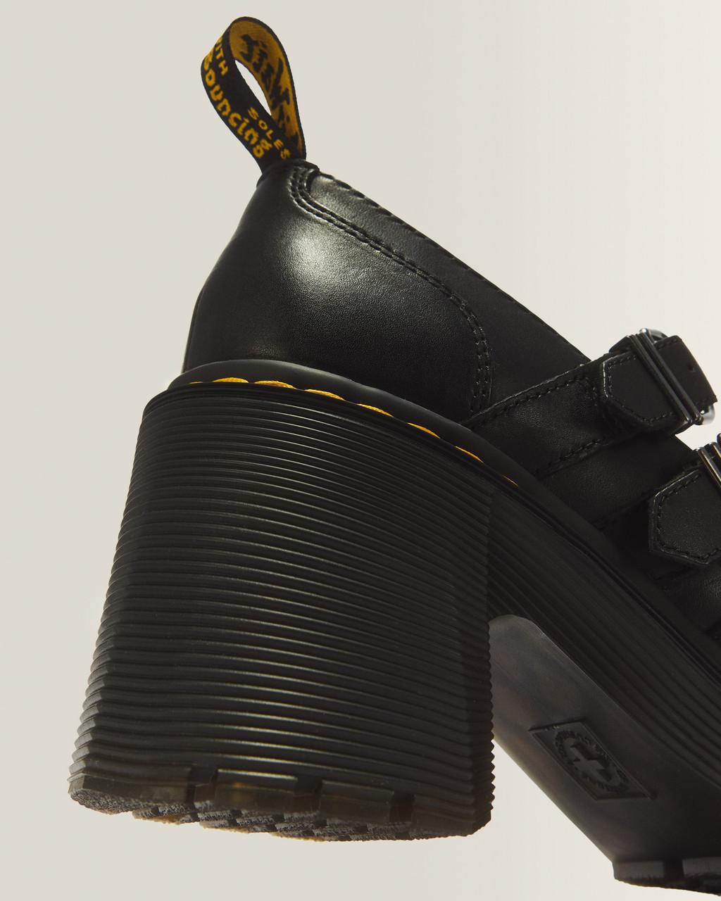 Eviee Sendal Leather Heeled Shoes - Black — Sendal - image 3