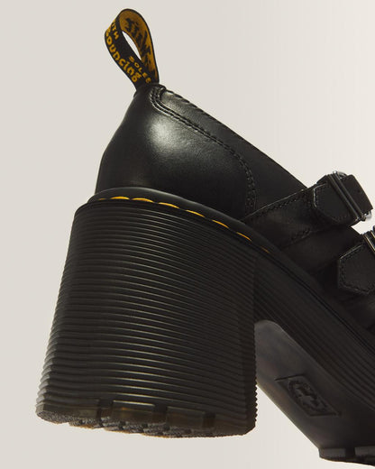 Eviee Sendal Leather Heeled Shoes - Black — Sendal - image 3