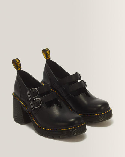 Eviee Sendal Leather Heeled Shoes - Black — Sendal - image 5