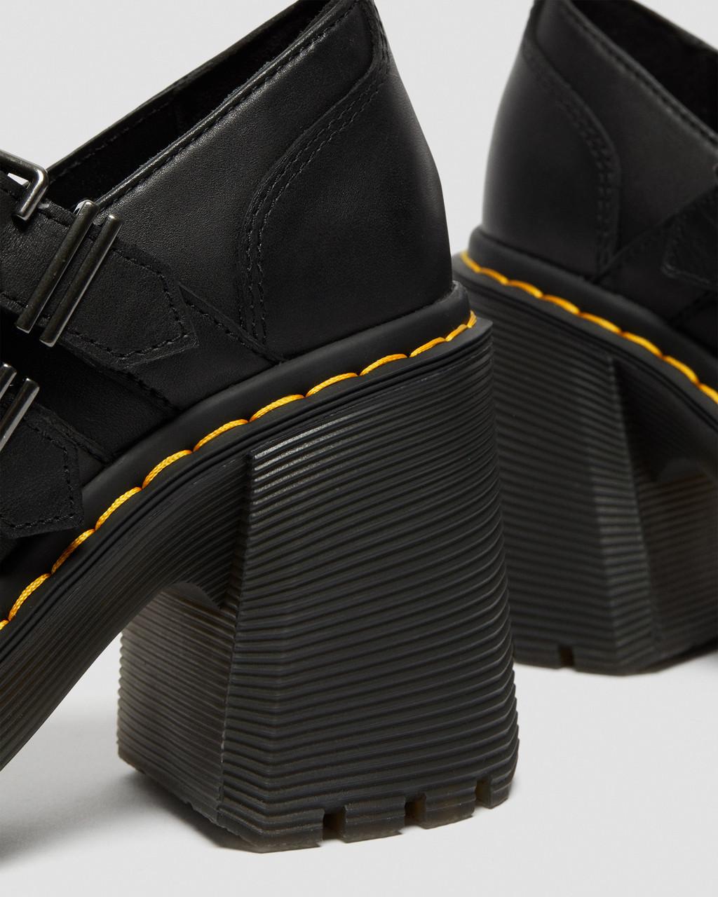 Eviee Sendal Leather Heeled Shoes - Black — Sendal - image 9