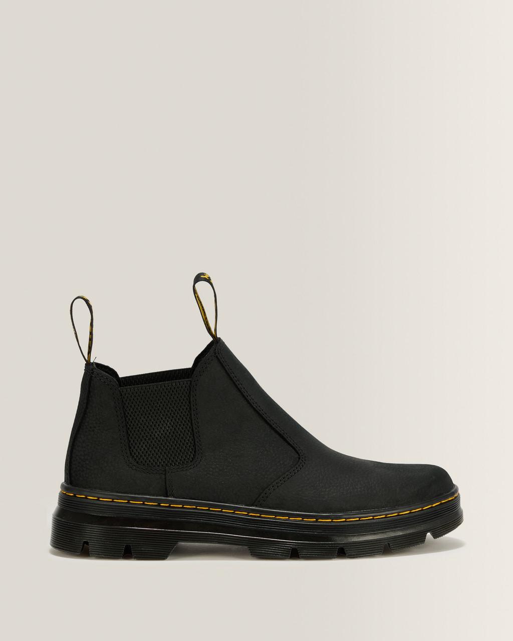Hardie II Leather Chelsea Work Boots - Black — Pit Quarter