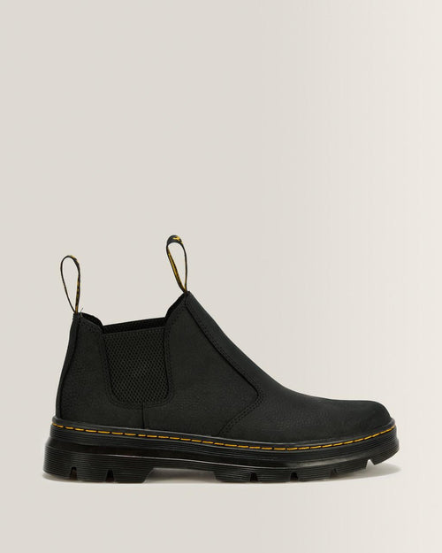 Hardie II Leather Chelsea Work Boots - Black — Pit Quarter