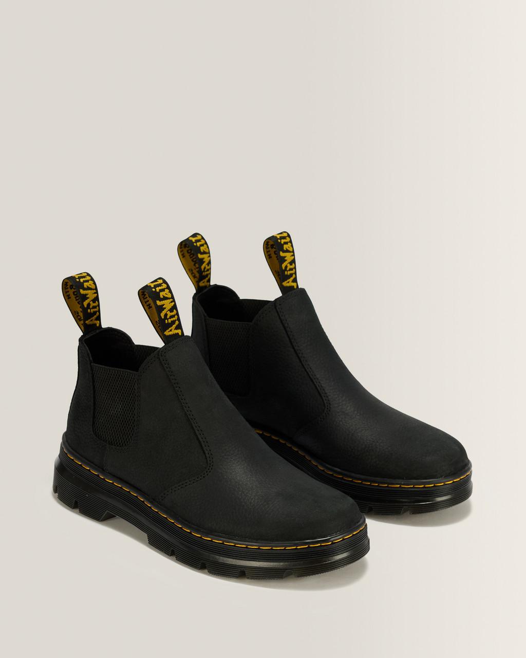 Hardie II Leather Chelsea Work Boots - Black — Pit Quarter - image 5