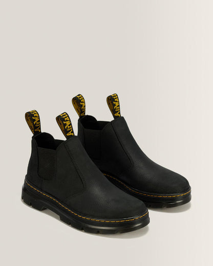 Hardie II Leather Chelsea Work Boots - Black — Pit Quarter - image 5