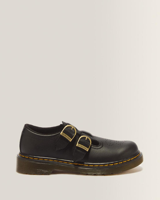 Junior 8065 Softy T Leather Mary Jane Shoes - Black — Softy T