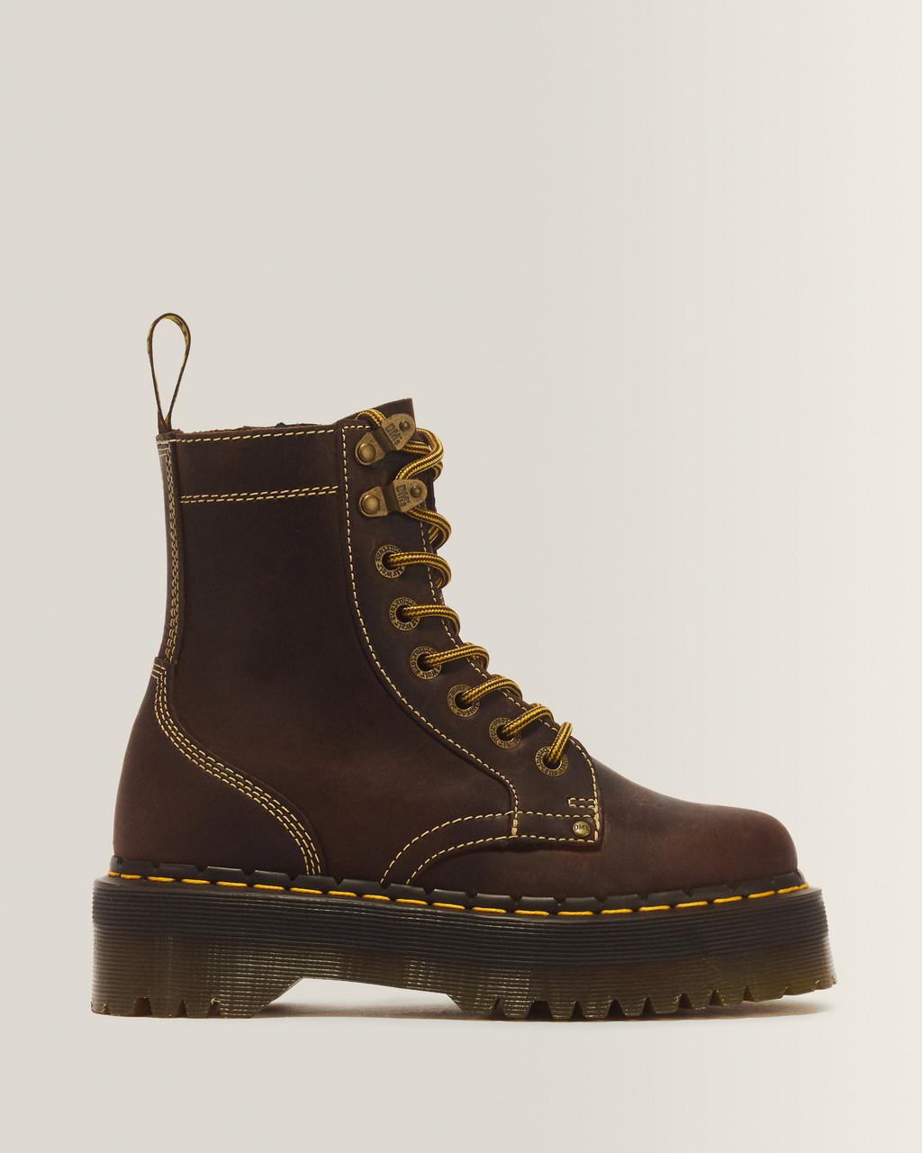 Jadon Boot Arc Crazy Horse Platforms - Brown — Crazy Horse