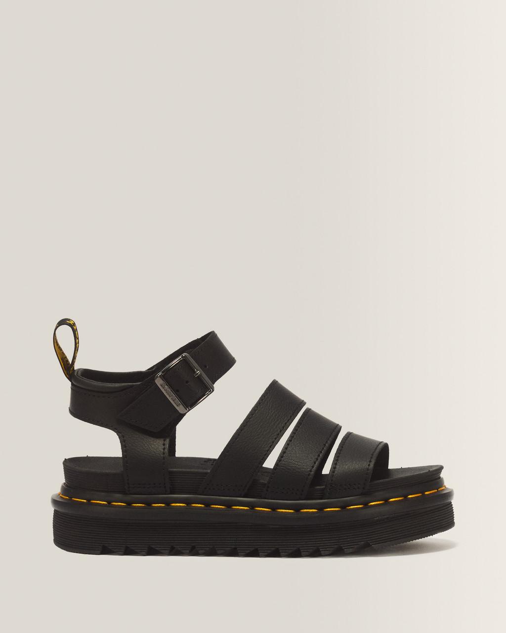 Blaire Athena leather strap sandals - BLACK — Athena