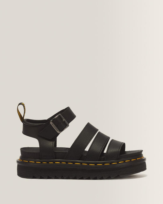 Blaire Athena leather strap sandals - BLACK — Athena