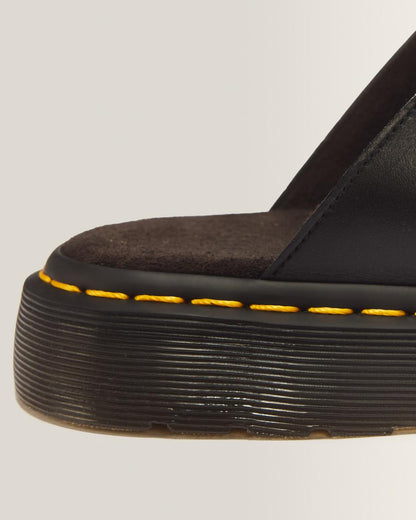 Josef Analine Leather Buckle Slide Sandals - Black — Analine - image 8
