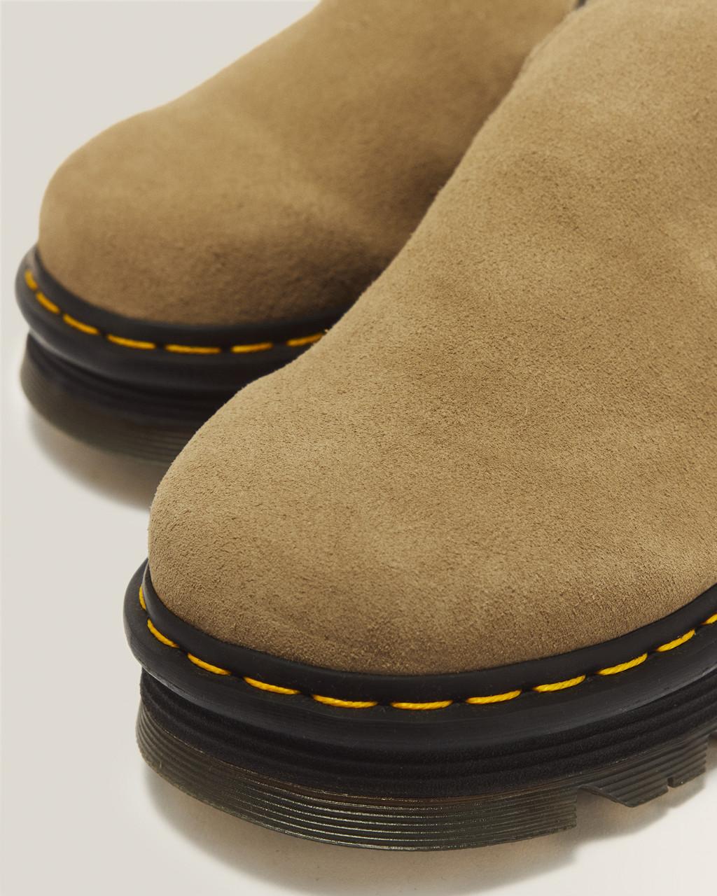 Zebzag Suede Casual Slingback Platform Mules - Savannah Tan — E.H.Suede - image 8