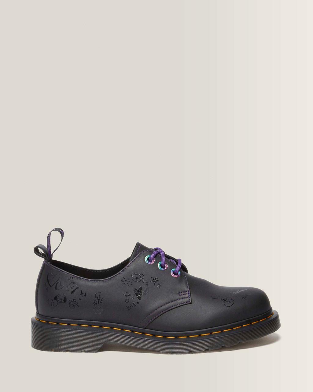1461 BT21 Leather Oxford Shoes - Black — Nappa Leather