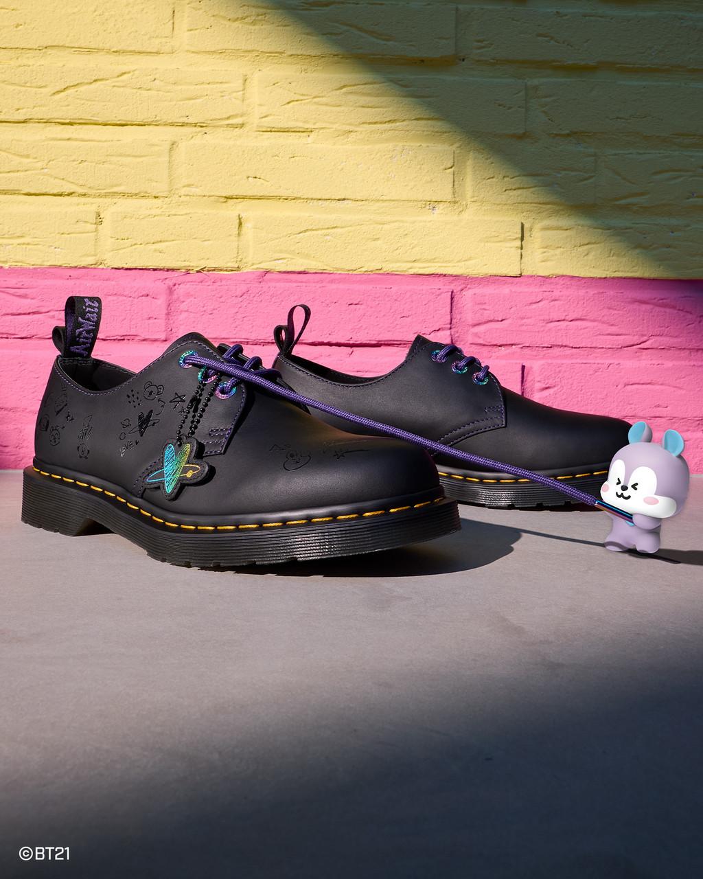 1461 BT21 Leather Oxford Shoes - Black — Nappa Leather - image 2