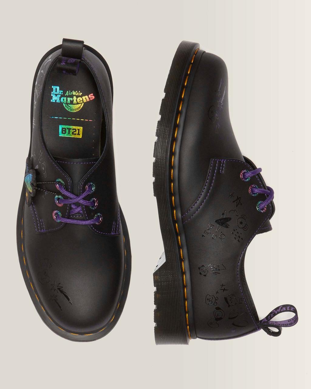 1461 BT21 Leather Oxford Shoes - Black — Nappa Leather - image 4