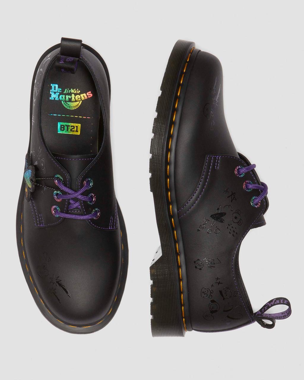 1461 BT21 Leather Oxford Shoes - Black — Nappa Leather - image 9
