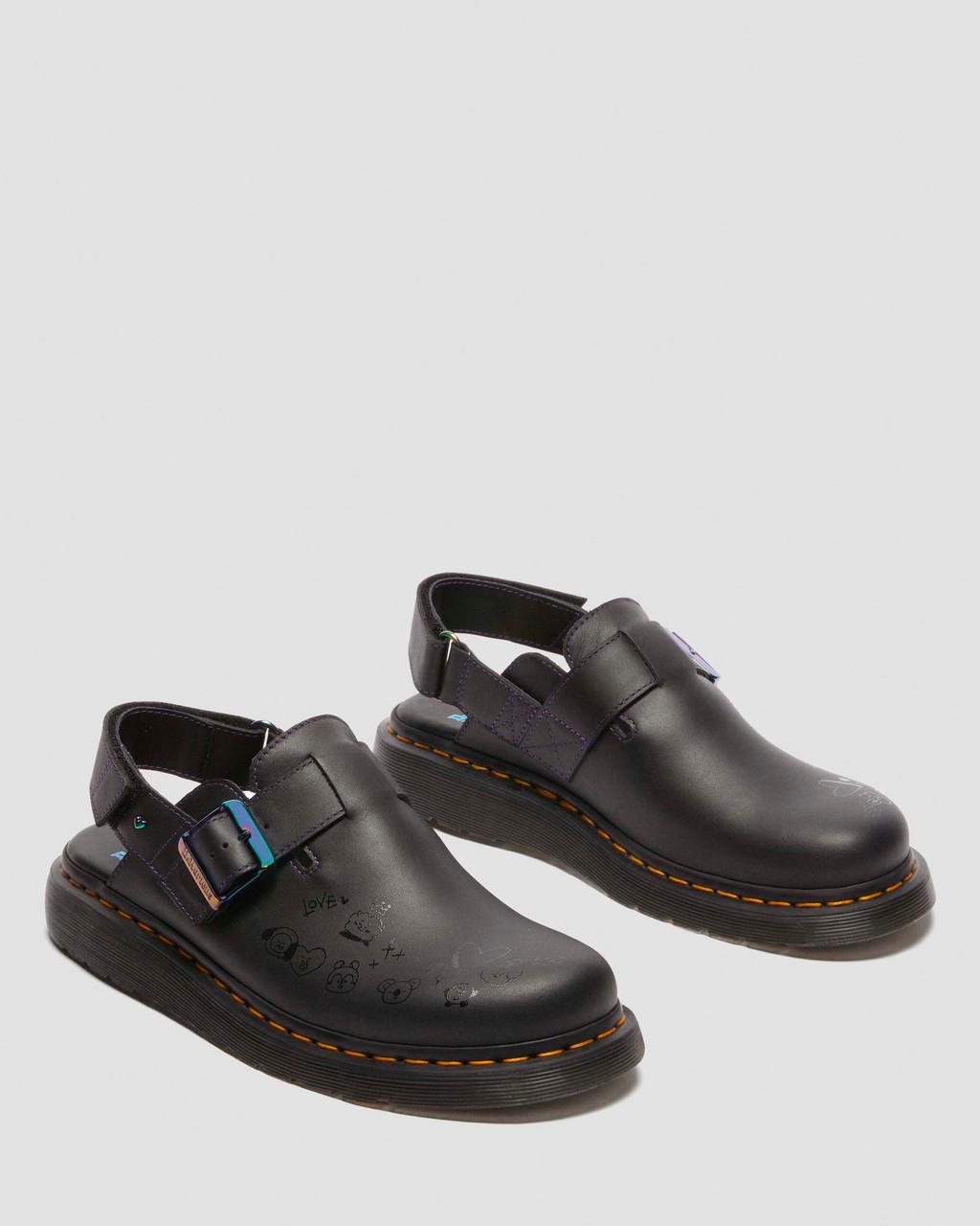 Jorge II BT21 Leather Slingback Mules - Black — Nappa Leather - image 4