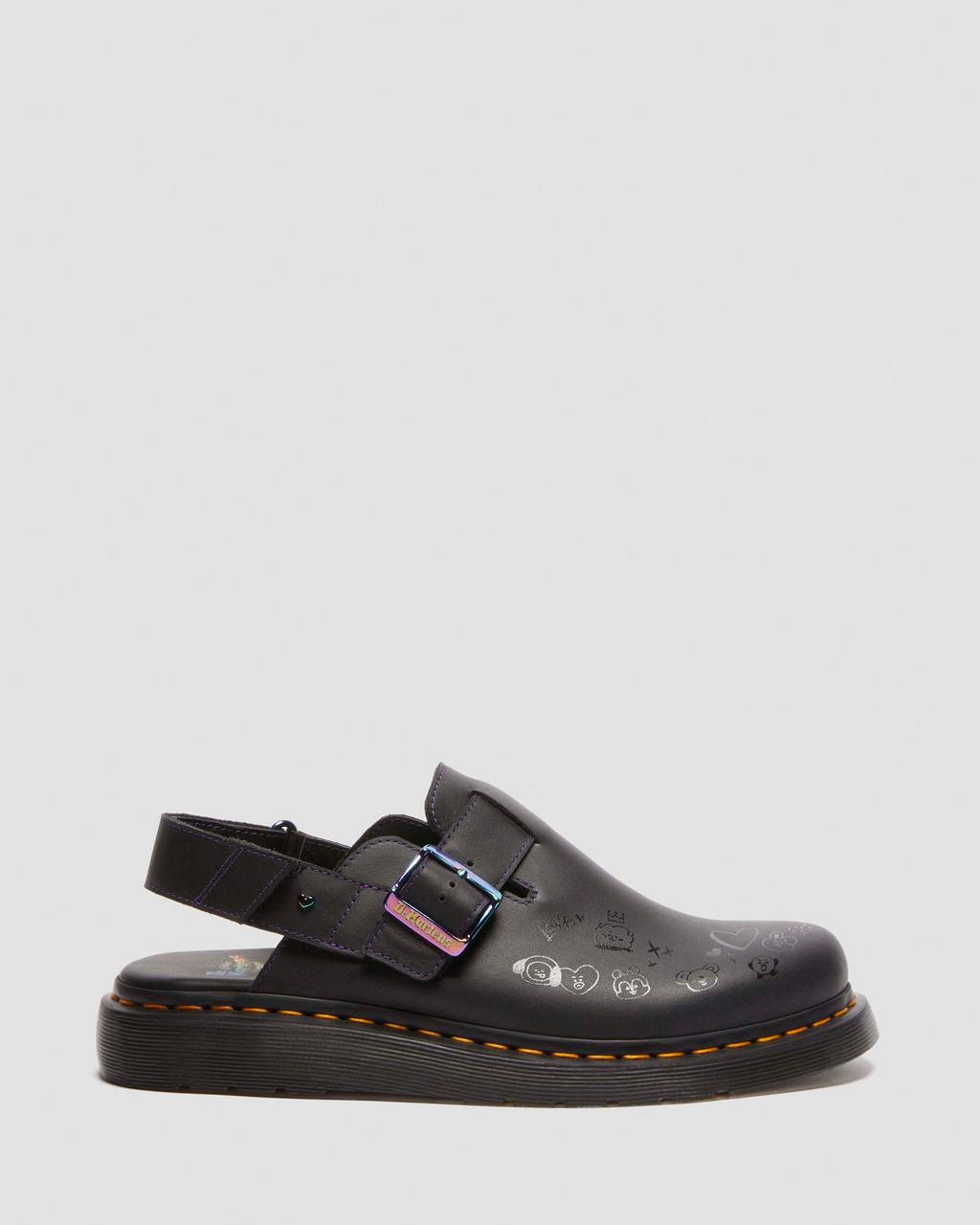 Jorge II BT21 Leather Slingback Mules - Black — Nappa Leather - image 6