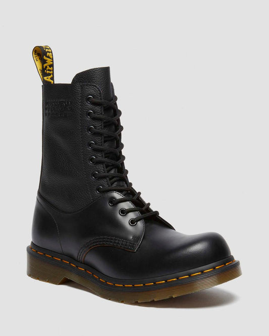1490 / 1461 MM6 Leather Lace Up Boots - Black — VINTAGE SMOOTH+VIRGINIA