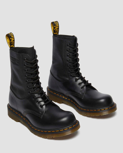 1490 / 1461 MM6 Leather Lace Up Boots - Black — VINTAGE SMOOTH+VIRGINIA - image 4
