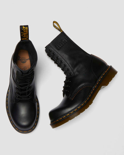 1490 / 1461 MM6 Leather Lace Up Boots - Black — VINTAGE SMOOTH+VIRGINIA - image 9