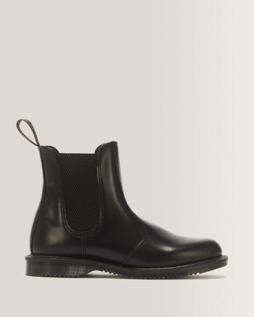 Flora Smooth Chelsea Boots - Black — Polished Smooth