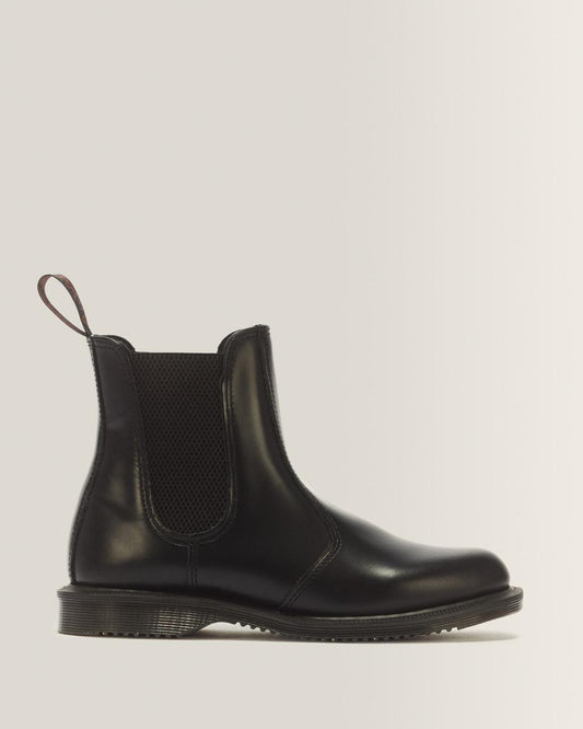 Flora Smooth Chelsea Boots - Black — Polished Smooth