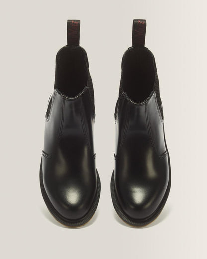Flora Smooth Chelsea Boots - Black — Polished Smooth - image 4