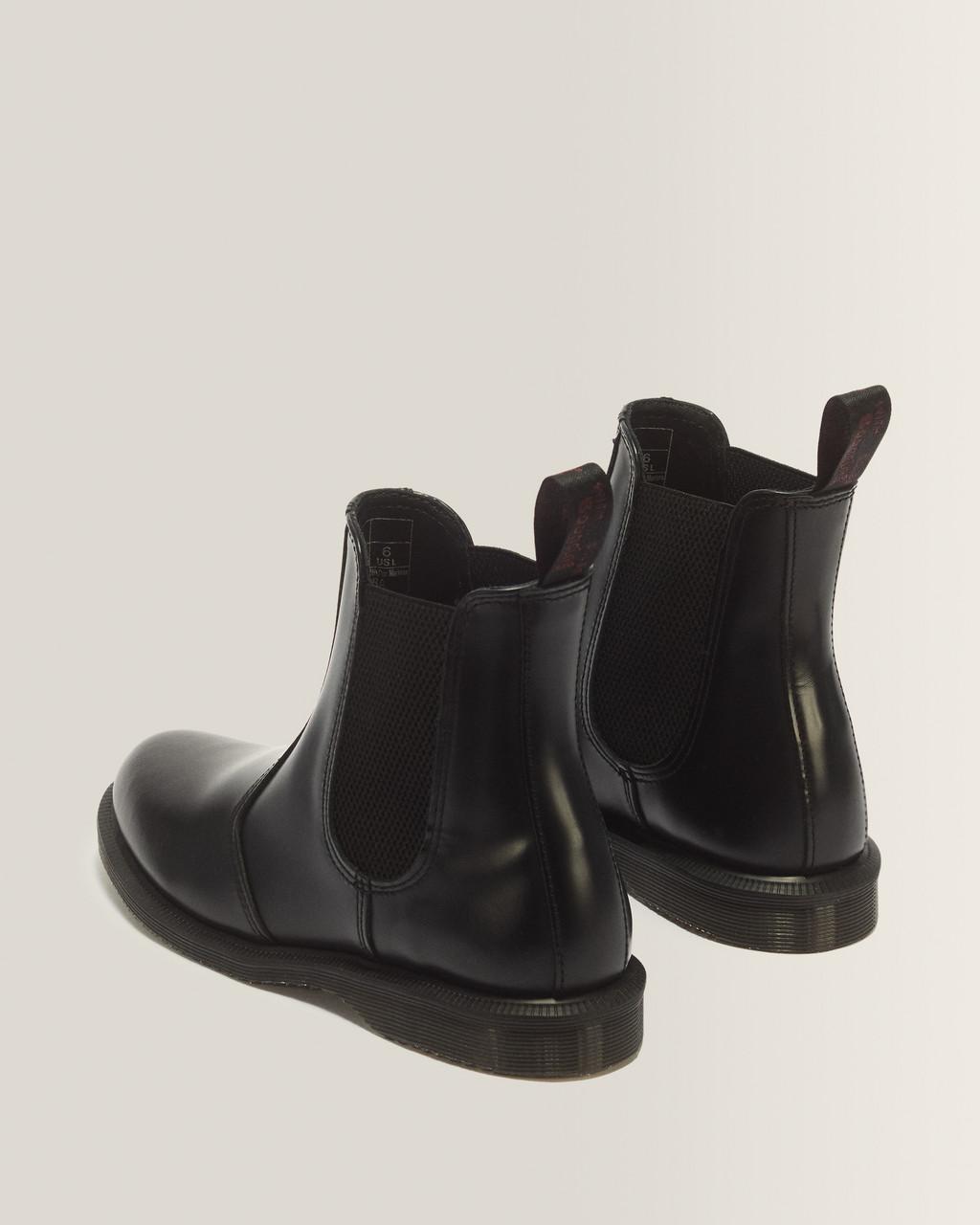 Flora Smooth Chelsea Boots - Black — Polished Smooth - image 6