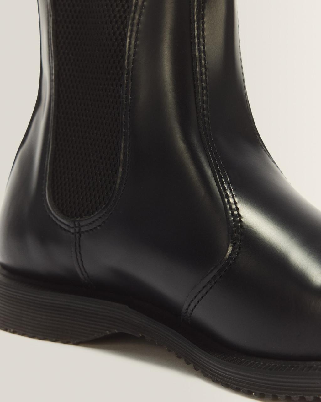 Flora Smooth Chelsea Boots - Black — Polished Smooth - image 8