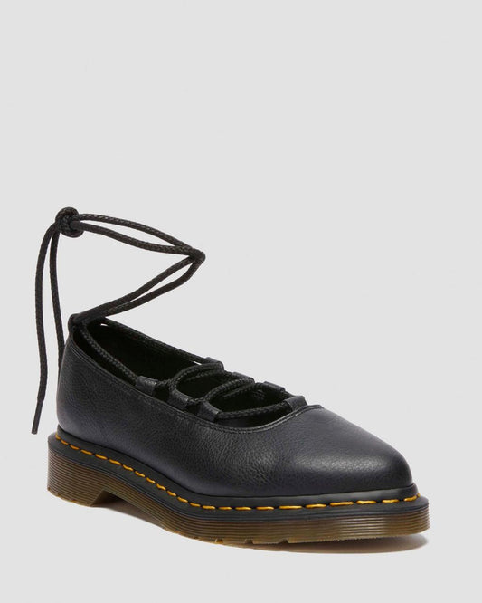 Elphie II Virginia leather ballet flats - Black — Virginia