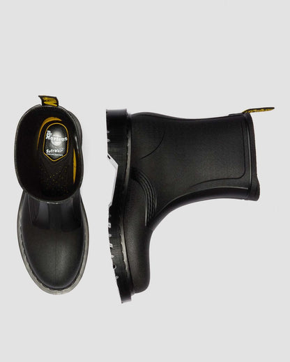 1460 Rain Pull On Waterproof Boots - Black PVC — PVC - image 11