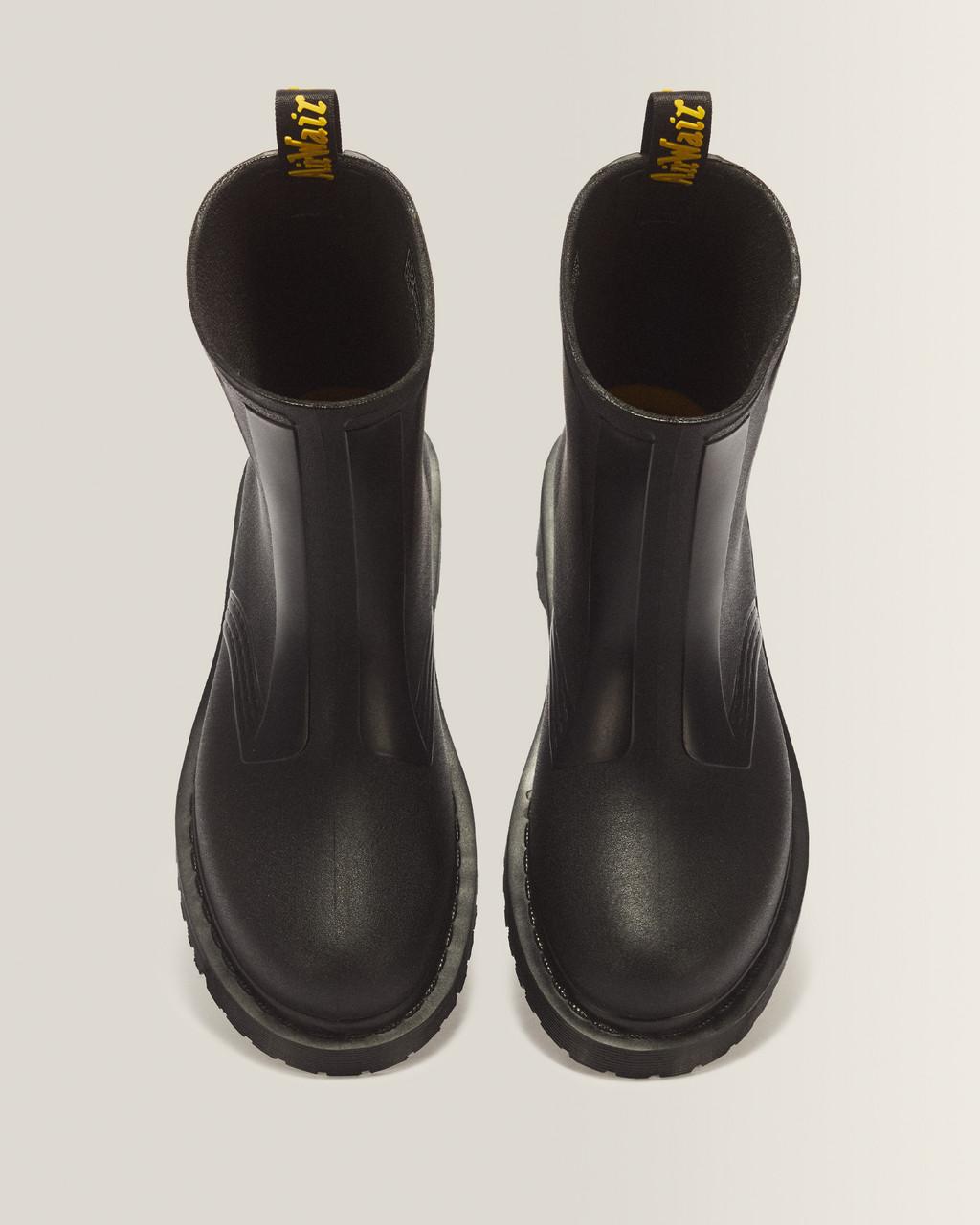 1460 Rain Pull On Waterproof Boots - Black PVC — PVC - image 4