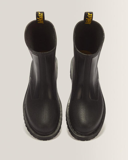 1460 Rain Pull On Waterproof Boots - Black PVC — PVC - image 4