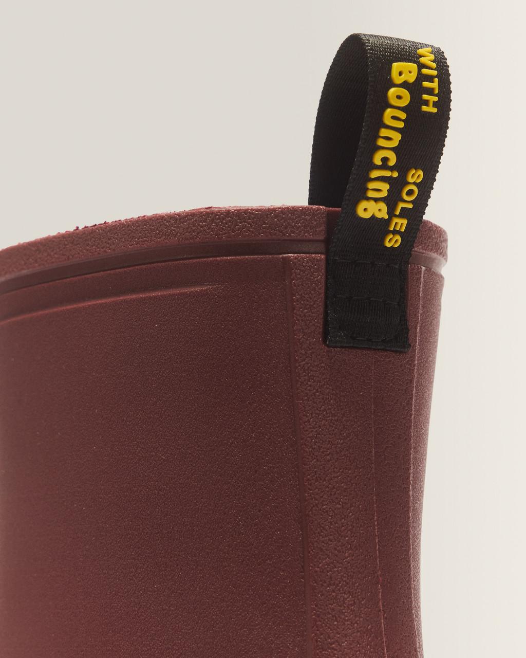 1460 Rain Pull On Waterproof Boots - CHERRY RED PVC — PVC - image 3