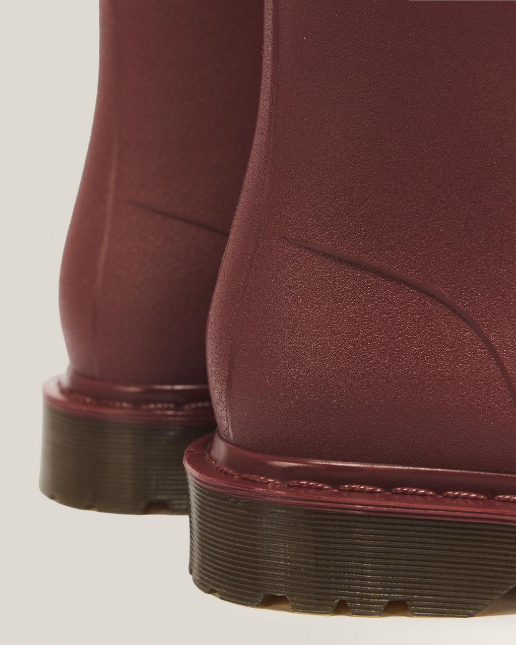 1460 Rain Pull On Waterproof Boots - CHERRY RED PVC — PVC - image 8