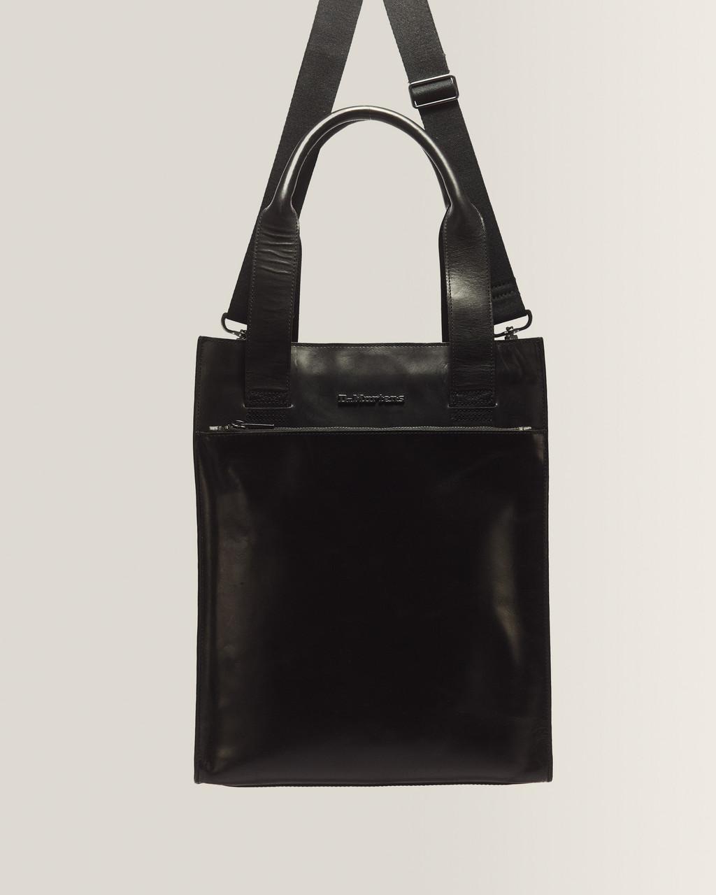 LEATHER TOTE BAG - BLACK — Mayhem Rb - image 4