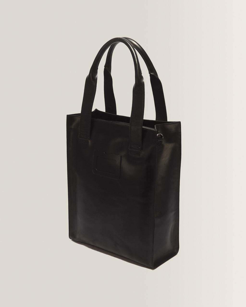 LEATHER TOTE BAG - BLACK — Mayhem Rb - image 7