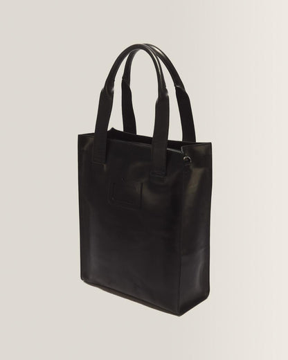 LEATHER TOTE BAG - BLACK — Mayhem Rb - image 7