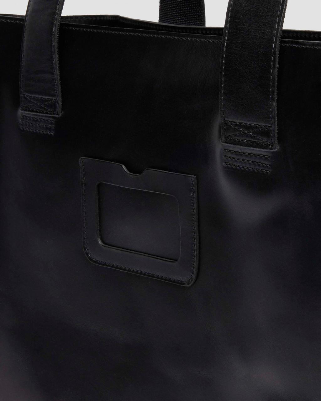 LEATHER TOTE BAG - BLACK — Mayhem Rb - image 9