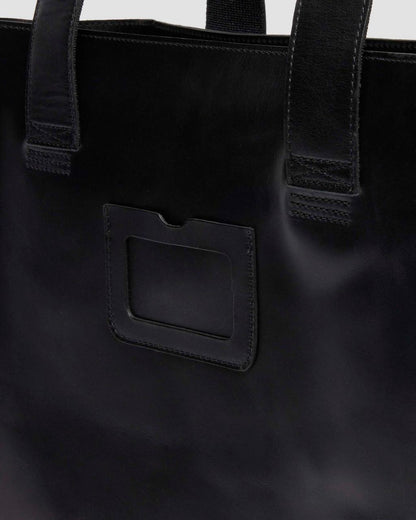 LEATHER TOTE BAG - BLACK — Mayhem Rb - image 9