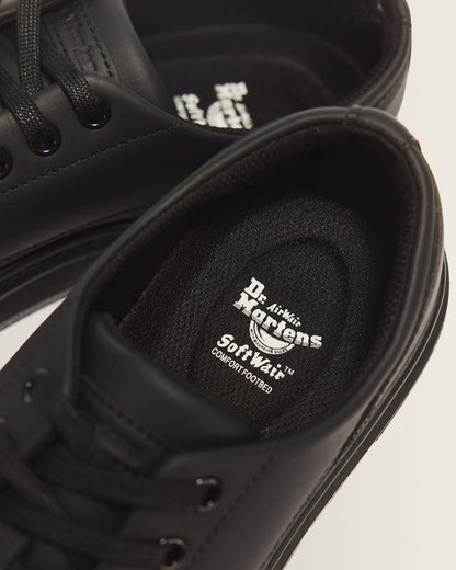 BROOKLINE 6-EYE NAPPA LEATHER SHOES - Black — Classic Nappa - image 3