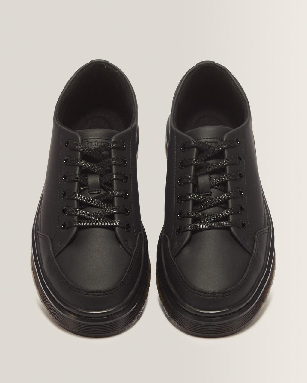 BROOKLINE 6-EYE NAPPA LEATHER SHOES - Black — Classic Nappa - image 4