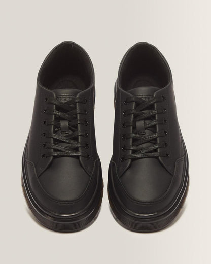 BROOKLINE 6-EYE NAPPA LEATHER SHOES - Black — Classic Nappa - image 4