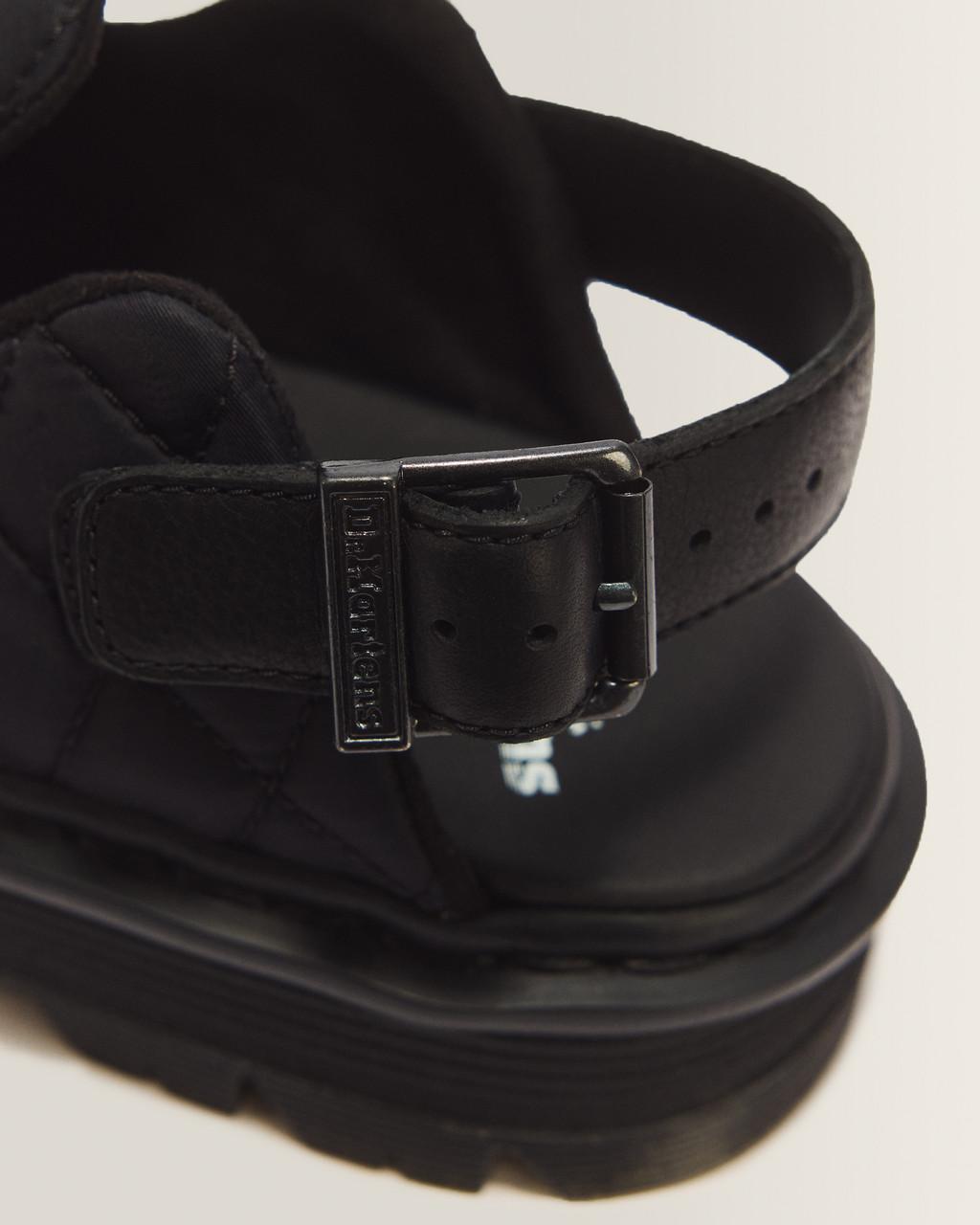 Zebzag Quilted Canvas Platform Mules - Black — Econyl Woven WR+Grizzly - image 3