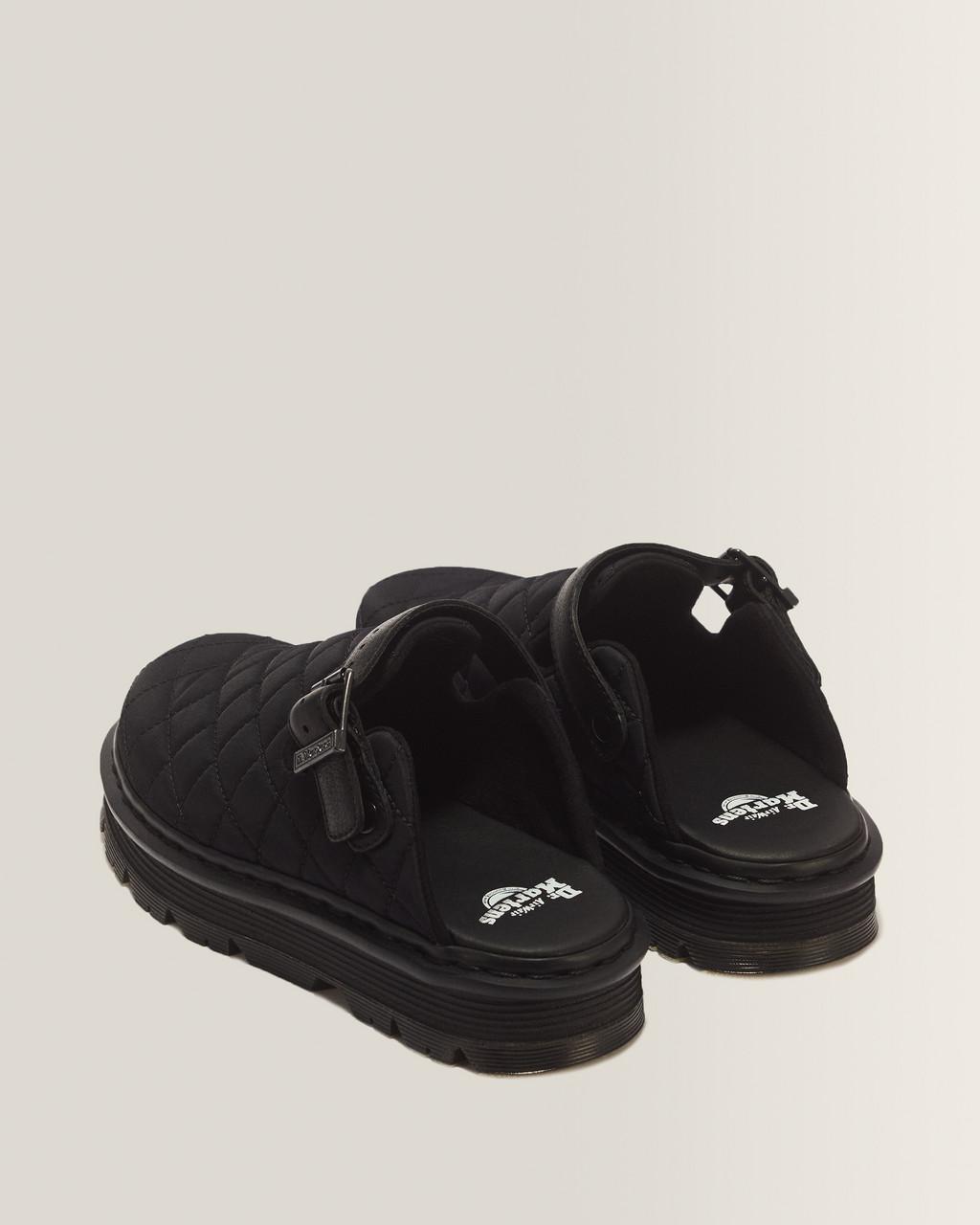 Zebzag Quilted Canvas Platform Mules - Black — Econyl Woven WR+Grizzly - image 6