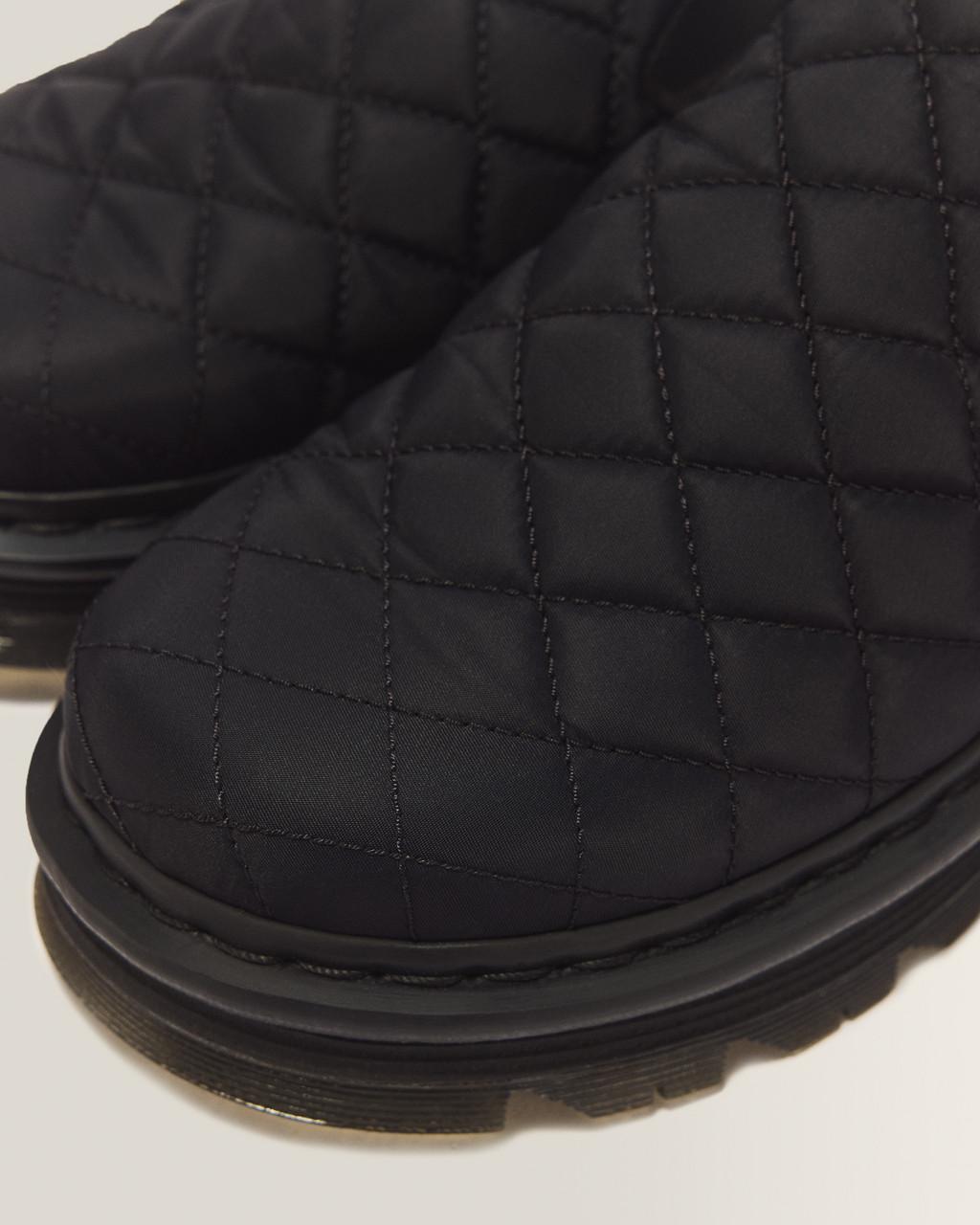 Zebzag Quilted Canvas Platform Mules - Black — Econyl Woven WR+Grizzly - image 8