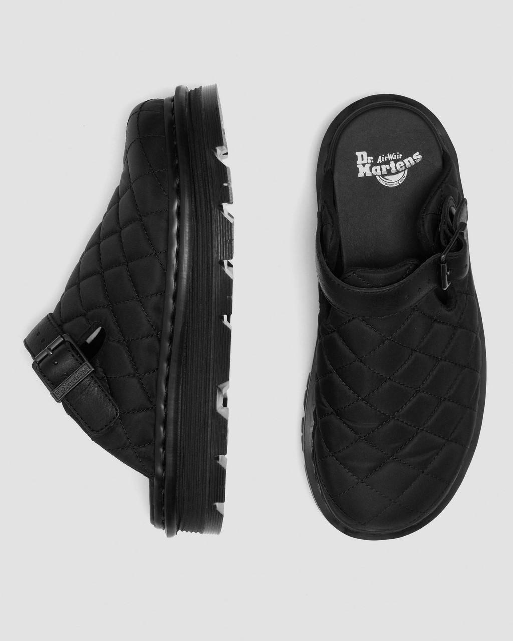 Zebzag Quilted Canvas Platform Mules - Black — Econyl Woven WR+Grizzly - image 9