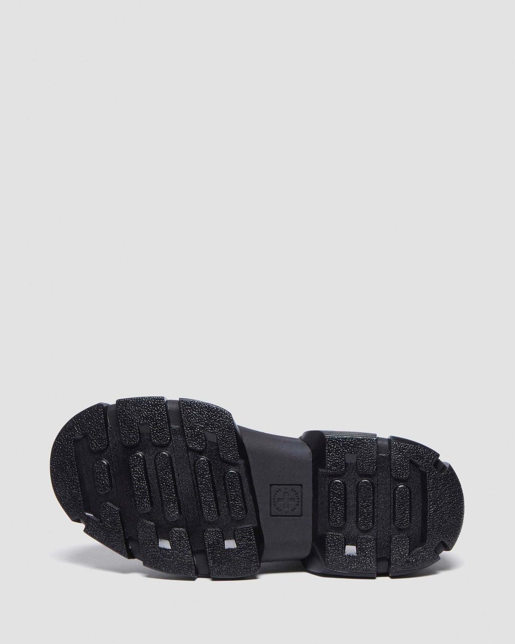 DMXL 8-eye leather boots - Black — Lunar+Rubber Grained Leather - image 9